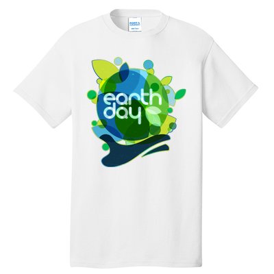 Cool Abstract Shapes Earth Day Tall T-Shirt