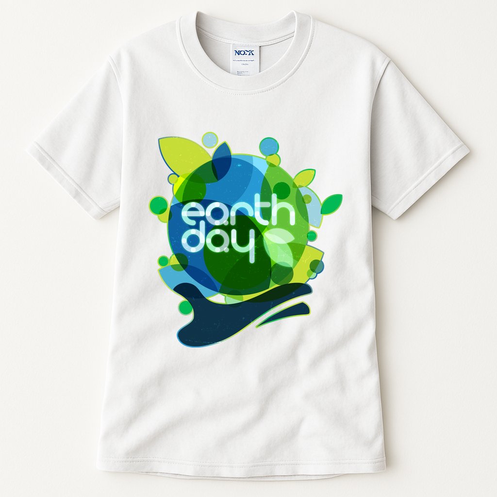 Cool Abstract Shapes Earth Day Tall T-Shirt