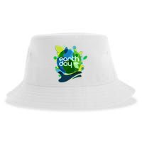 Cool Abstract Shapes Earth Day Sustainable Bucket Hat