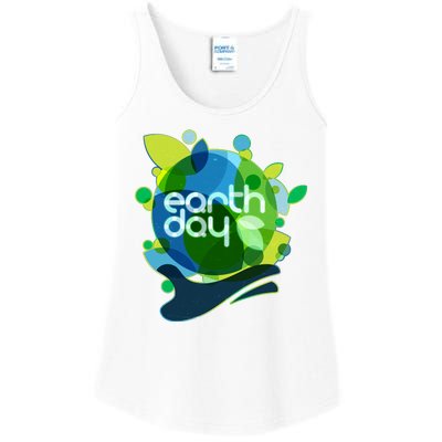 Cool Abstract Shapes Earth Day Ladies Essential Tank