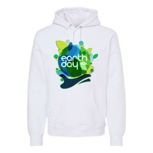 Cool Abstract Shapes Earth Day Premium Hoodie