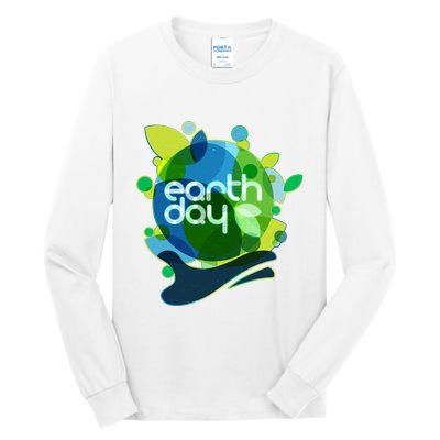 Cool Abstract Shapes Earth Day Tall Long Sleeve T-Shirt
