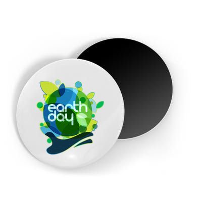 Cool Abstract Shapes Earth Day Magnet