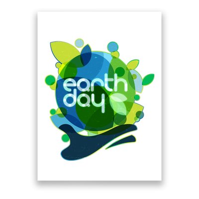 Cool Abstract Shapes Earth Day Poster