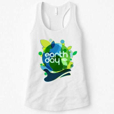 Cool Abstract Shapes Earth Day Womens Tank Top