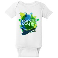 Cool Abstract Shapes Earth Day Baby Bodysuit