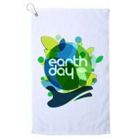 Cool Abstract Shapes Earth Day Golf Towel