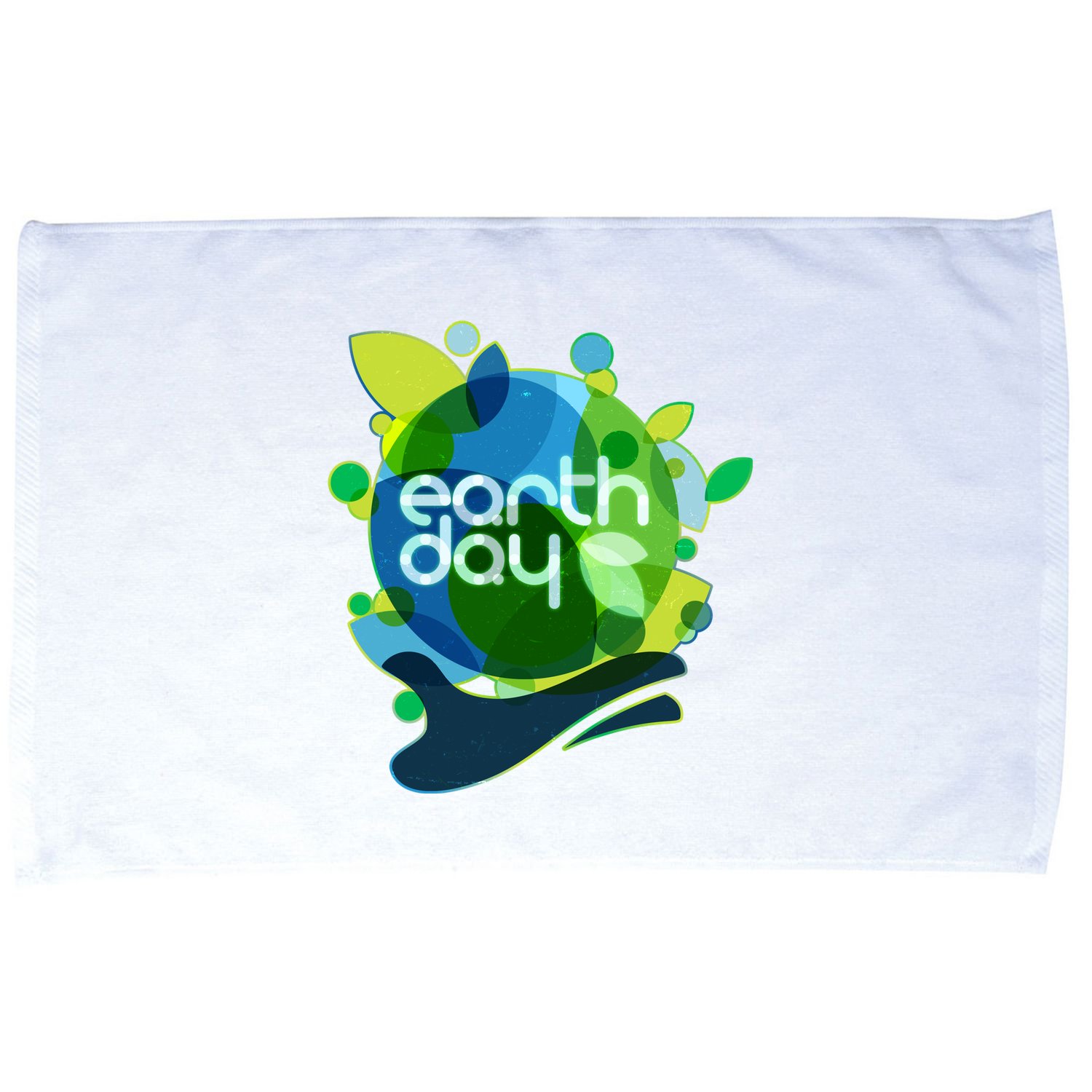 Cool Abstract Shapes Earth Day Microfiber Hand Towel