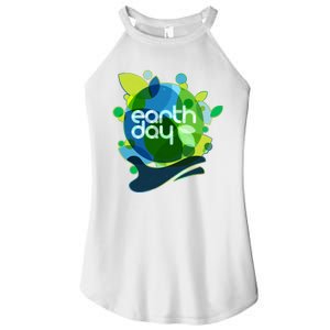 Cool Abstract Shapes Earth Day Women's Perfect Tri Rocker Tank