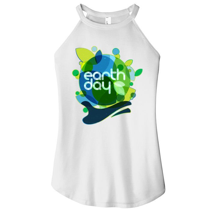 Cool Abstract Shapes Earth Day Women's Perfect Tri Rocker Tank