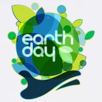Cool Abstract Shapes Earth Day Women's V-Neck T-Shirt