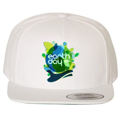 Cool Abstract Shapes Earth Day Wool Snapback Cap
