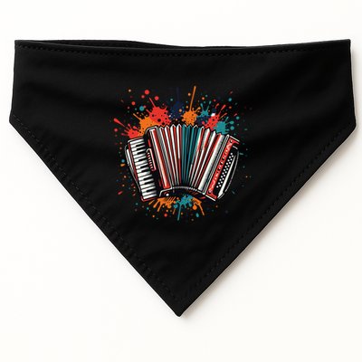 Colorful Accordion Splash USA-Made Doggie Bandana