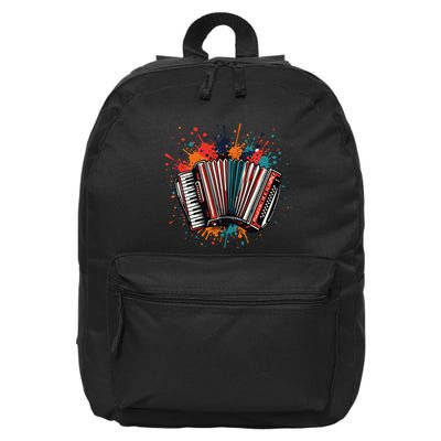 Colorful Accordion Splash 16 in Basic Backpack