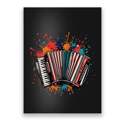 Colorful Accordion Splash Poster