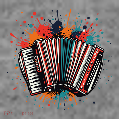 Colorful Accordion Splash T-Shirt