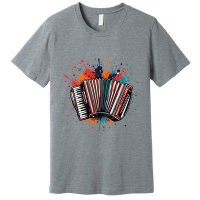 Colorful Accordion Splash Premium T-Shirt