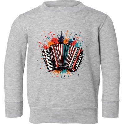 Colorful Accordion Splash Toddler Sweatshirt