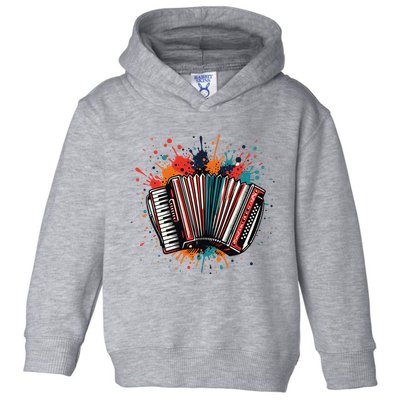 Colorful Accordion Splash Toddler Hoodie