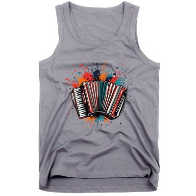 Colorful Accordion Splash Tank Top