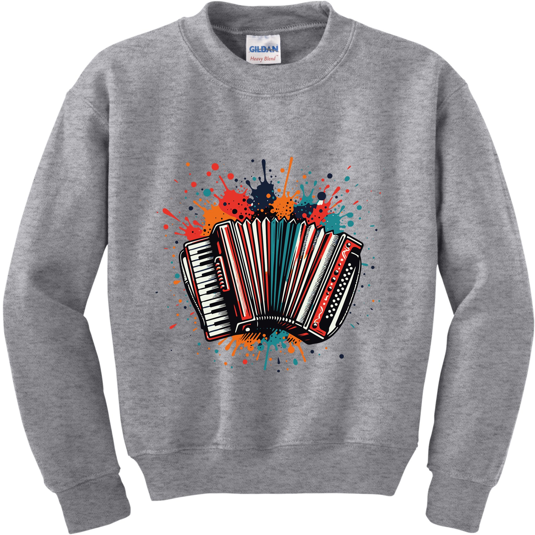 Colorful Accordion Splash Kids Sweatshirt