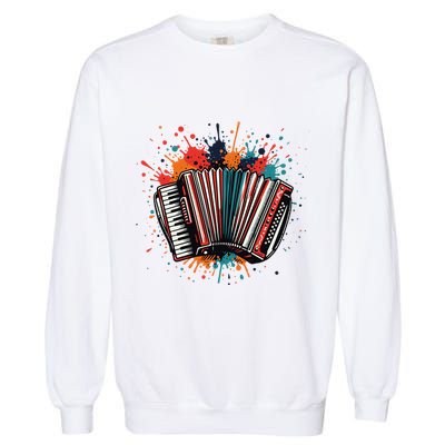 Colorful Accordion Splash Garment-Dyed Sweatshirt