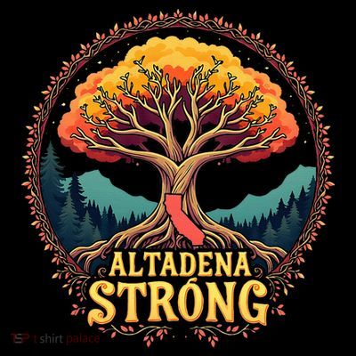California Altadena Strong Women Supporters T-Shirt