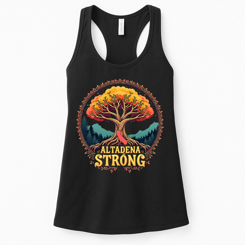 California Altadena Strong Women Supporters Womens Tank Top