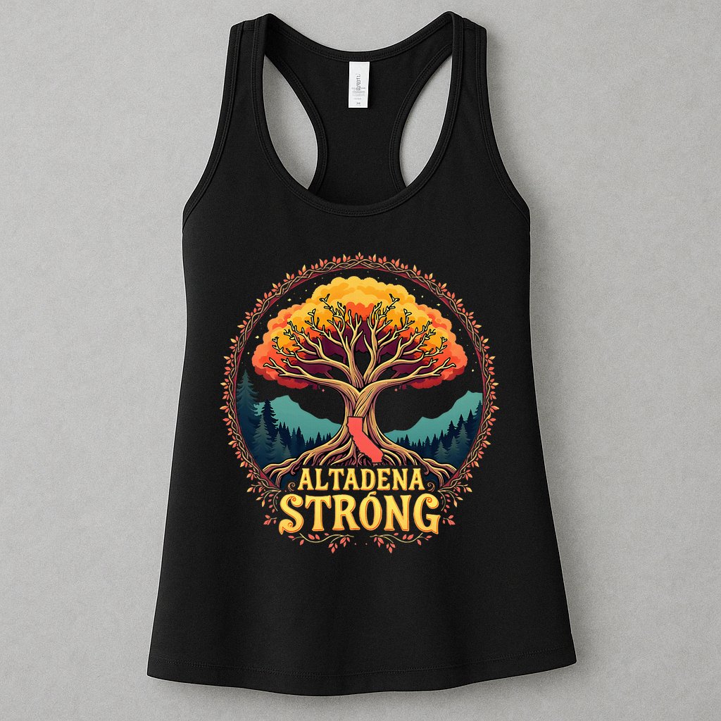 California Altadena Strong Women Supporters Womens Tank Top