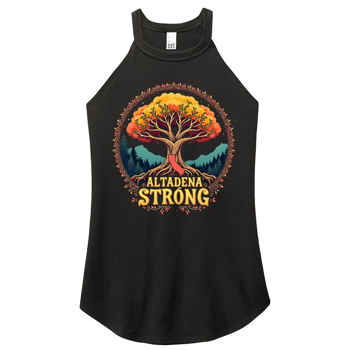 California Altadena Strong Women Supporters Women's Perfect Tri Rocker Tank