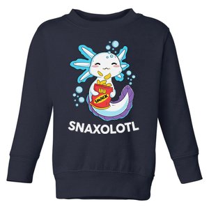 Cute Axolotl Snaxolotl Shirt Kawaii Anime Funny Toddler Sweatshirt