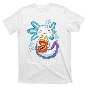 Cute Axolotl Snaxolotl Shirt Kawaii Anime Funny T-Shirt