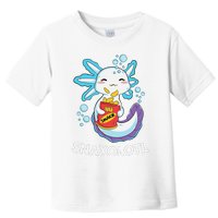 Cute Axolotl Snaxolotl Shirt Kawaii Anime Funny Toddler T-Shirt