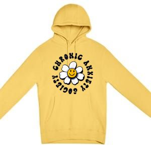 Chronic Anxiety Society Flower Premium Pullover Hoodie