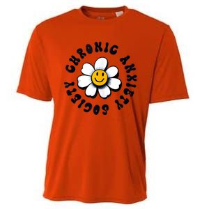 Chronic Anxiety Society Flower Cooling Performance Crew T-Shirt