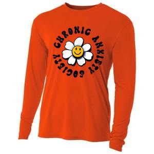 Chronic Anxiety Society Flower Cooling Performance Long Sleeve Crew