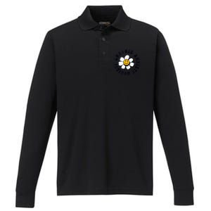 Chronic Anxiety Society Flower Performance Long Sleeve Polo