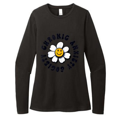 Chronic Anxiety Society Flower Womens CVC Long Sleeve Shirt