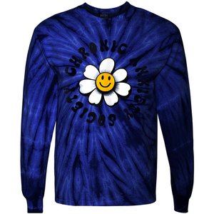 Chronic Anxiety Society Flower Tie-Dye Long Sleeve Shirt