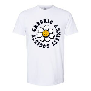 Chronic Anxiety Society Flower Softstyle CVC T-Shirt