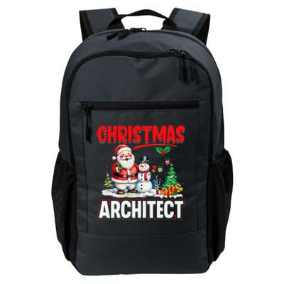 Christmas Architect Santa Snowman Architecture Xmas Holiday Daily Commute Backpack