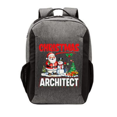 Christmas Architect Santa Snowman Architecture Xmas Holiday Vector Backpack