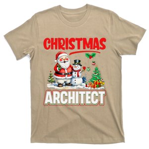 Christmas Architect Santa Snowman Architecture Xmas Holiday T-Shirt