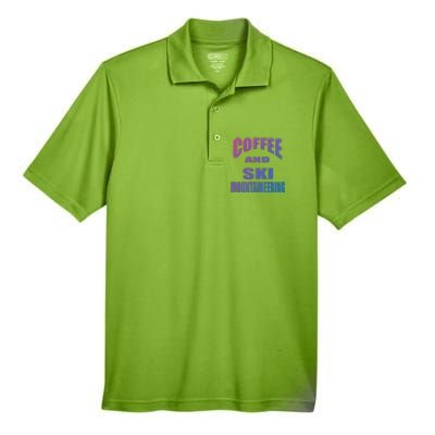 Coffee And Ski Mountaineering / Ski Mountaineers Design Gift Men's Origin Performance Pique Polo