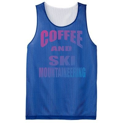 Coffee And Ski Mountaineering / Ski Mountaineers Design Gift Mesh Reversible Basketball Jersey Tank