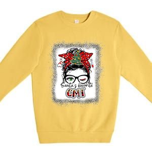 Cmt Assistant SantaS Favorite Nurse I Love Being A Elf Cmt Great Gift Premium Crewneck Sweatshirt