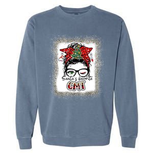 Cmt Assistant SantaS Favorite Nurse I Love Being A Elf Cmt Great Gift Garment-Dyed Sweatshirt