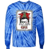 Cmt Assistant SantaS Favorite Nurse I Love Being A Elf Cmt Great Gift Tie-Dye Long Sleeve Shirt