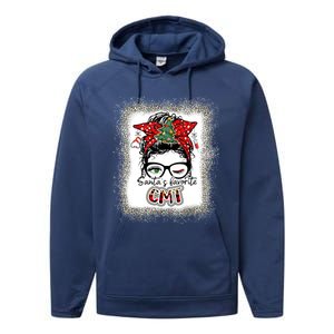 Cmt Assistant SantaS Favorite Nurse I Love Being A Elf Cmt Great Gift Performance Fleece Hoodie