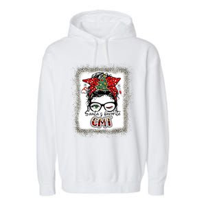 Cmt Assistant SantaS Favorite Nurse I Love Being A Elf Cmt Great Gift Garment-Dyed Fleece Hoodie